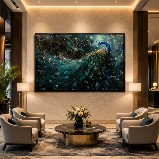 Peacock Canvas Painting