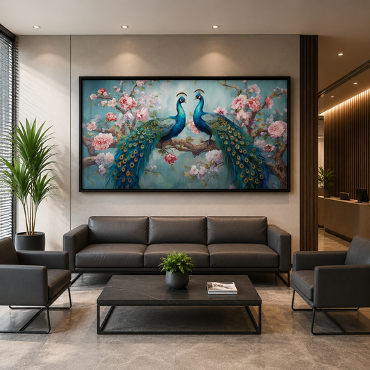 Peacock Canvas Painting