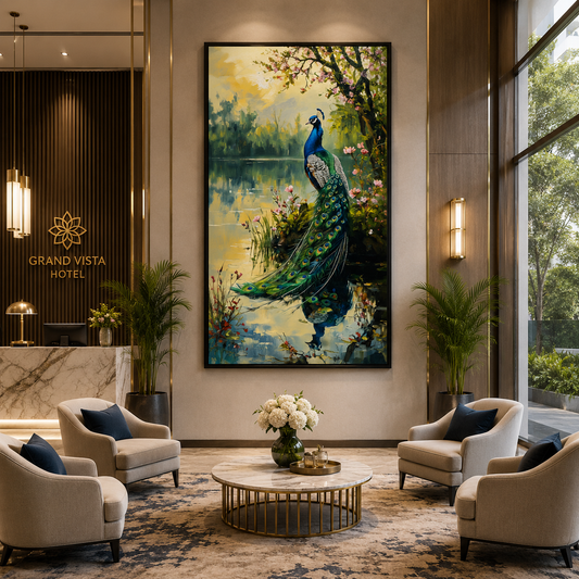 Peacock Wall Art Canvas