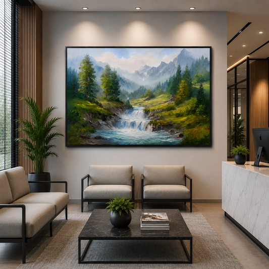 Waterfall Canvas Painting