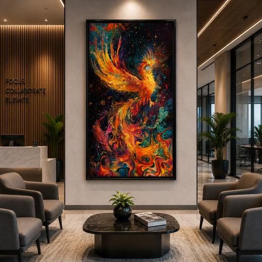 Phoenix Vastu Canvas Painting