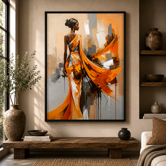 Abstract Woman Canvas Painting