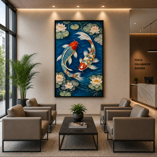 Premium Koi Fish Canvas Wall Art