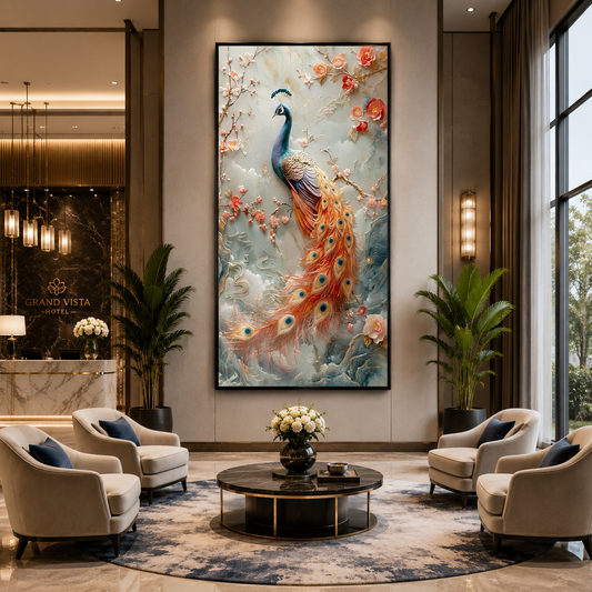 Peacock Wall Painting
