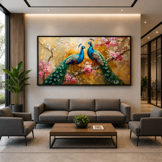 Peacock Canvas Wall Art