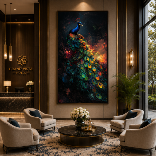 Peacock Wall Art Canvas
