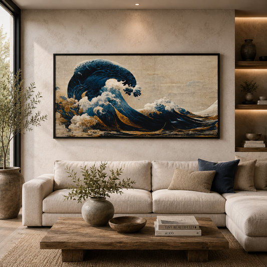 Majestic Ocean Wave Canvas Wall Art Painting For Home Decor