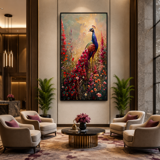 Peacock Canvas Wall Art