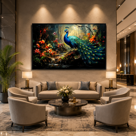 Peacock Canvas Artwork