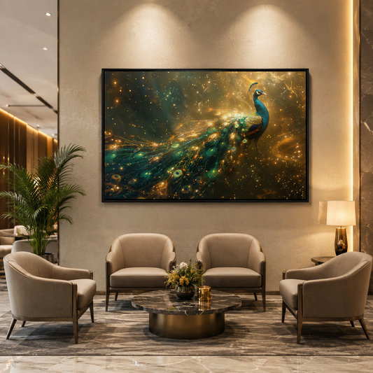 Peacock Wall Painting