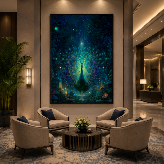 Peacock Artwork Canvas