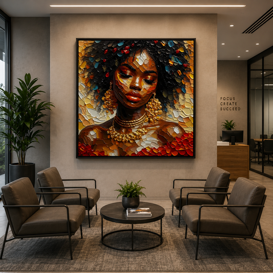 African Queen Canvas Painting