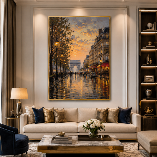 Banaras Ghats Spiritual Canvas Art Painting for Home Decor