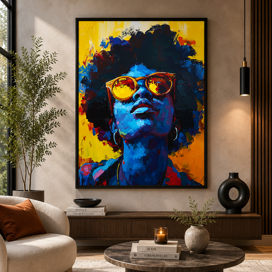 Abstract Woman Canvas Painting
