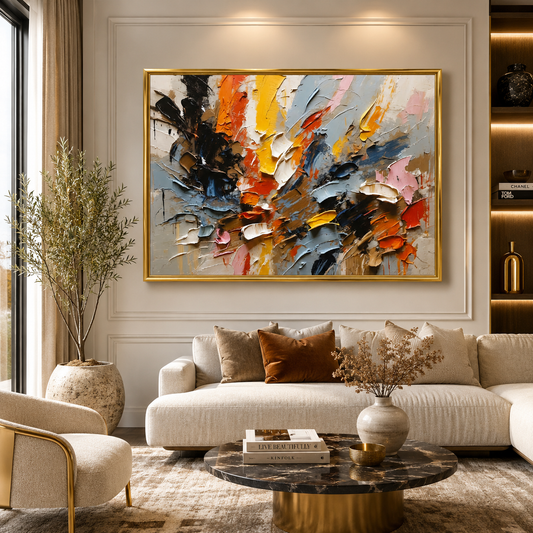 Modern Abstract Texture Canvas Wall Art Painting Home and office decor