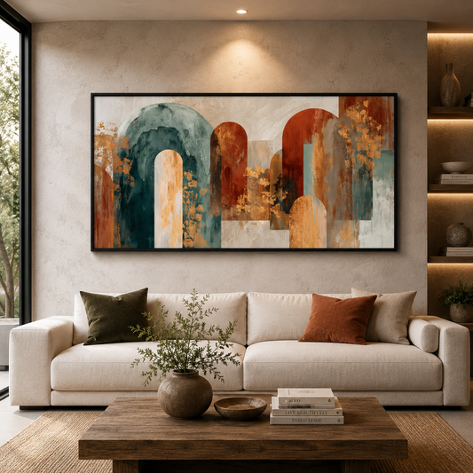 Luxury Arch Abstract Canvas Wall Art Painting