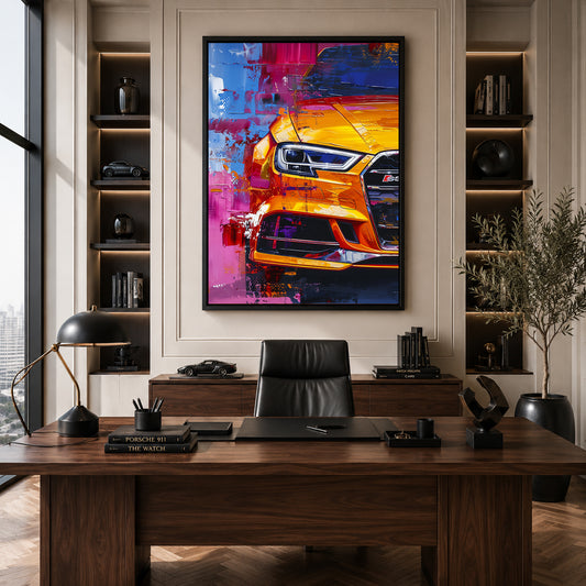 Audi RS3 Car Canvas Painting
