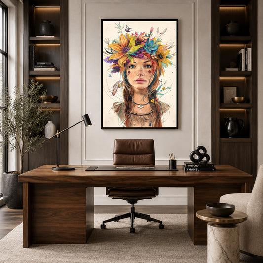 Boho Wall Art Painting