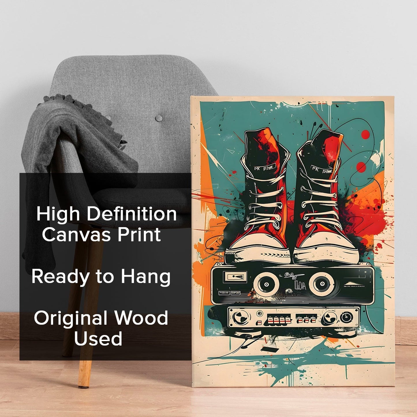 Street Beat Urban Music Wall Art Painting for Modern Interiors