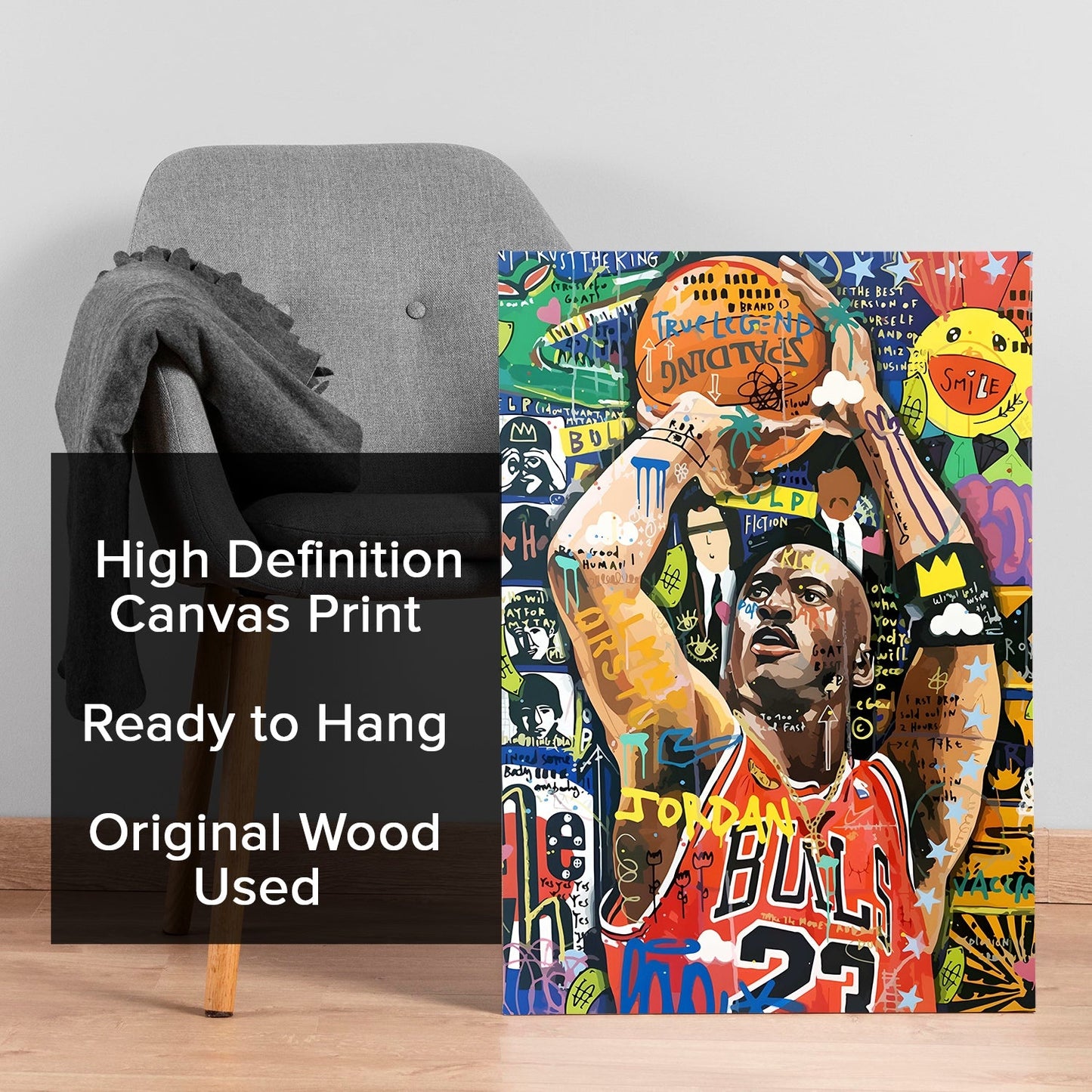 Jordan Street Royalty Wall Art Painting for Urban Style Decor