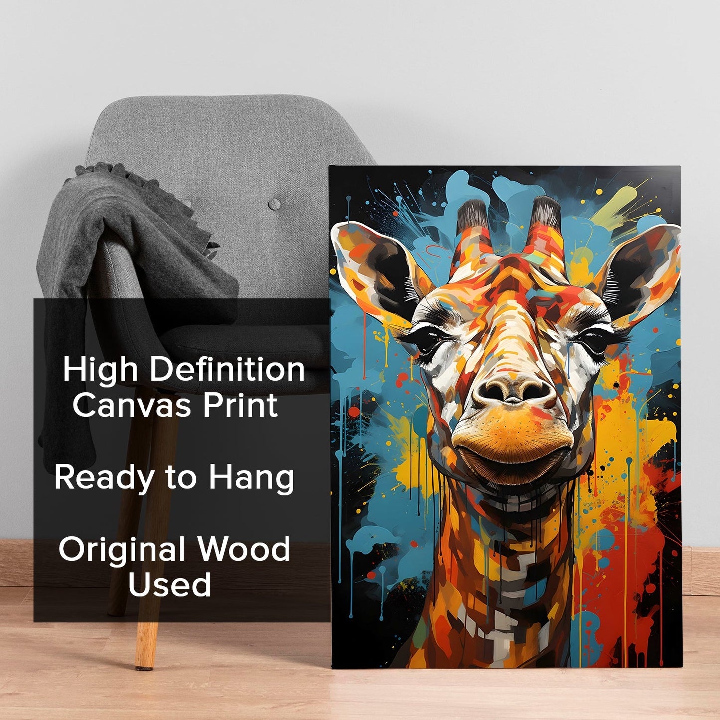 Splashes of Safari Wall Art Painting for Modern Home Decor