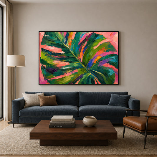 Wild Canopy Expressive Botanical Abstract Canvas Wall Art