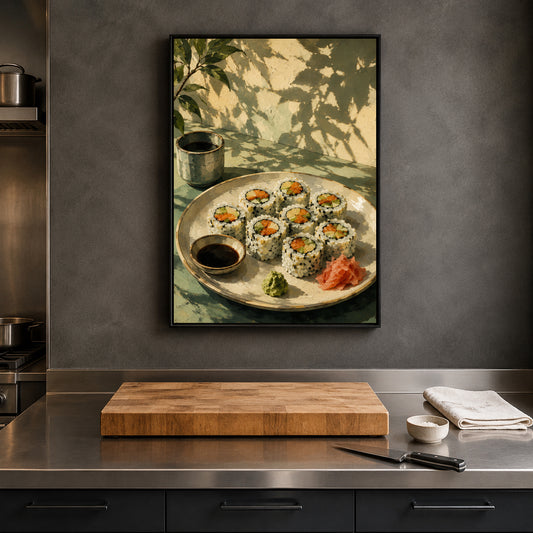 Sushi Wall Art for Kitchen, Dining Room and Japanese Food Decor