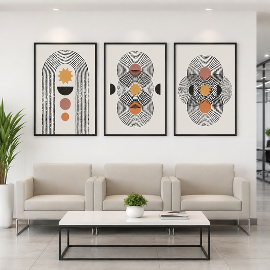 Geometric Abstract Canvas Wall Art