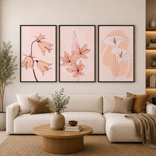 Minimalist Botanical Canvas Wall Art