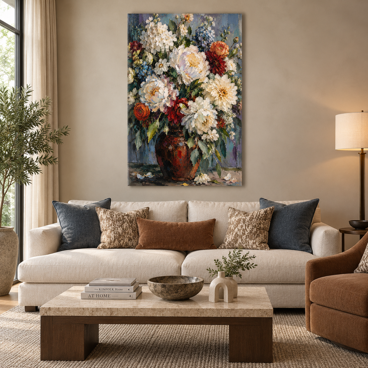 Gathered in Bloom Floral Canvas Wall Art