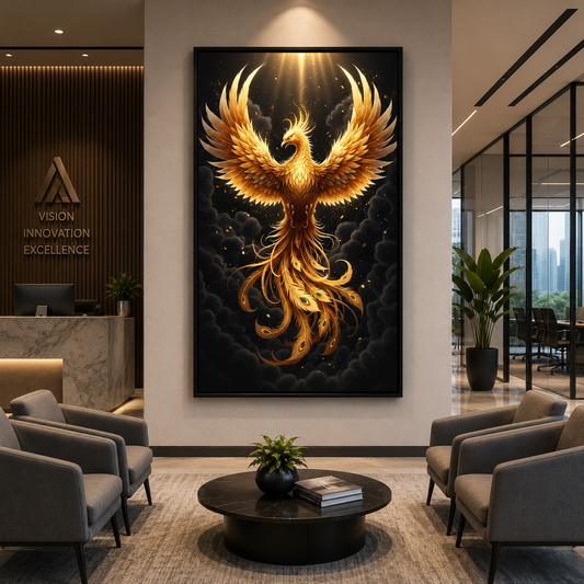 Phoenix Wall Art Canvas Painting