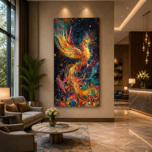 Phoenix Vastu Canvas Painting