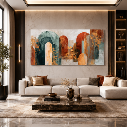 Luxury Arch Abstract Canvas Wall Art Painting