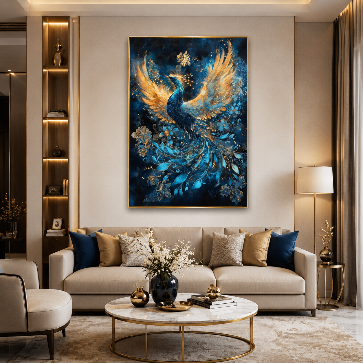 Phoenix Vastu Wall Art Symbol of Success and Renewal