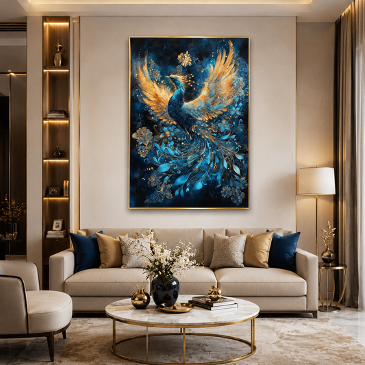 Phoenix Vastu Wall Art Symbol of Success and Renewal