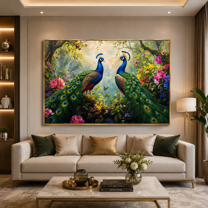 Stunning Peacock Wall Canvas for Home Interior Decor