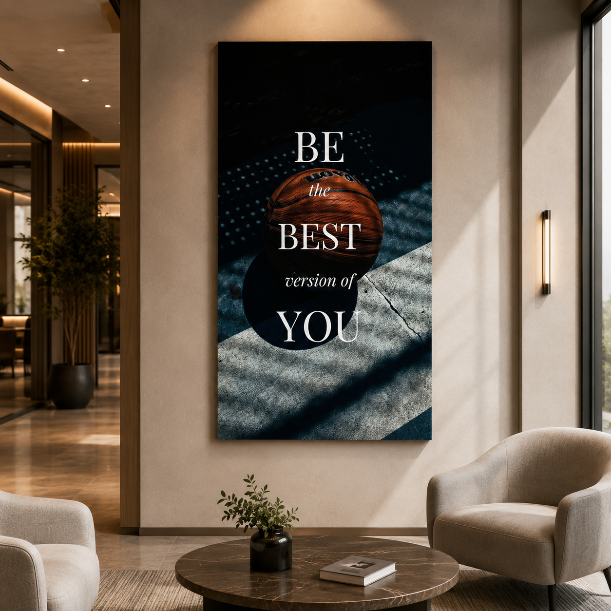 Be the Best Version of You Basketball Motivational Wall Art