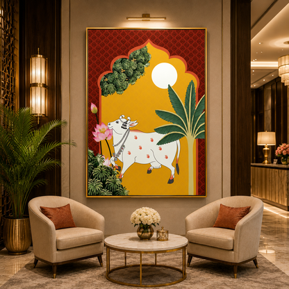 Sacred Cow Moonlight Tropical Heritage Wall Art