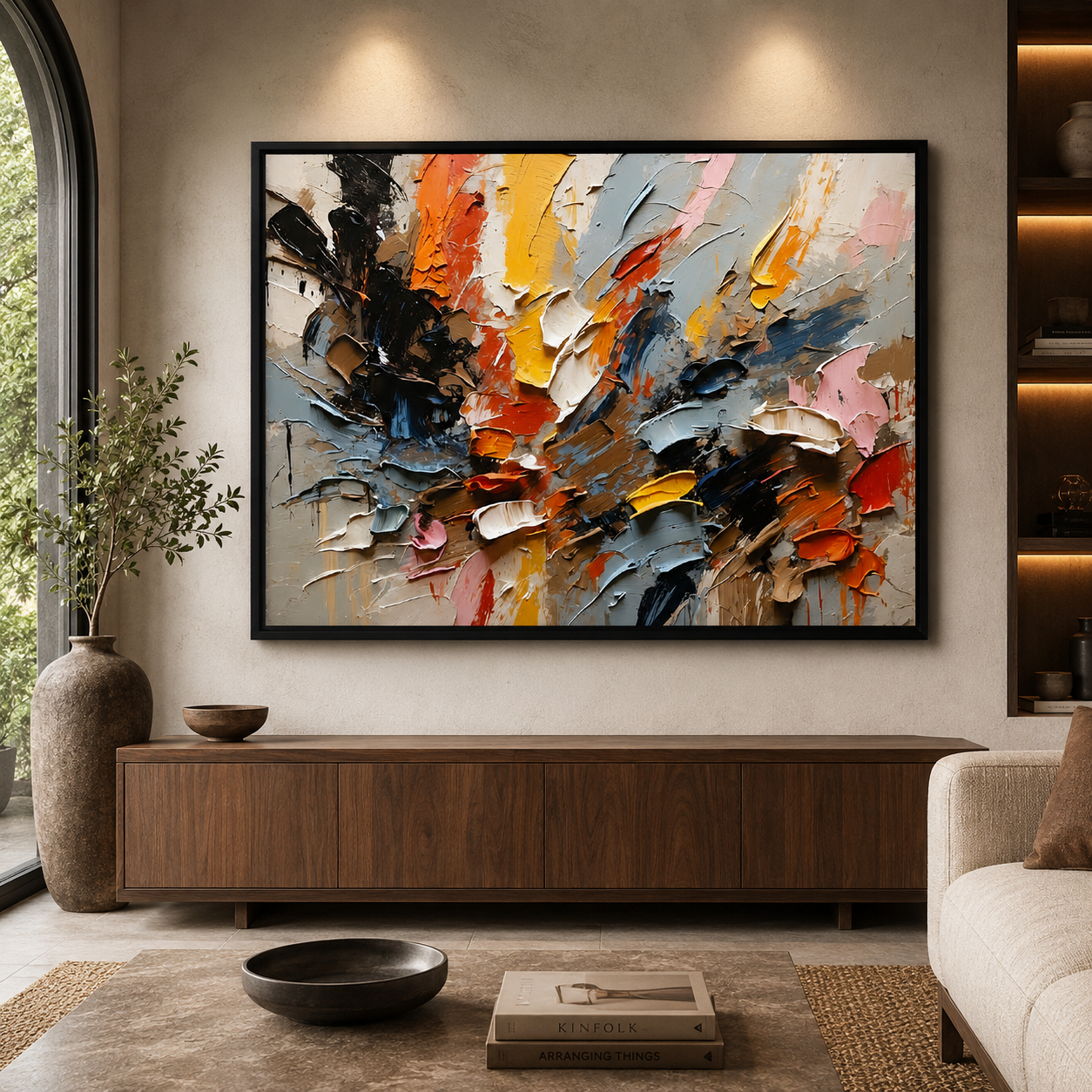 Modern Abstract Texture Canvas Wall Art Painting Home and office decor