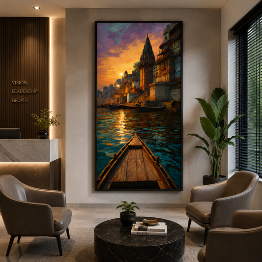 Banaras Ghat Wall Art