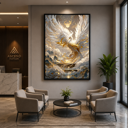 Phoenix Wall Art Premium Canvas Painting for Wall Decor