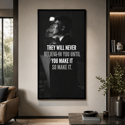 Believe in You Motivational Wall Art Canvas for Office Decor