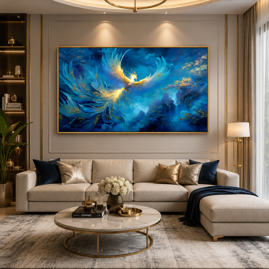 Phoenix Vastu Canvas Painting for Living Room Bedroom Decor