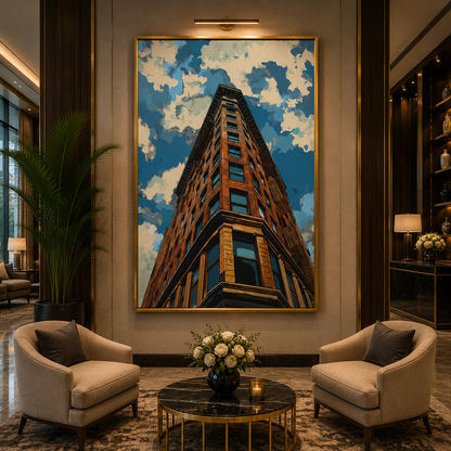 Modern Architectural Building Canvas Wall Art