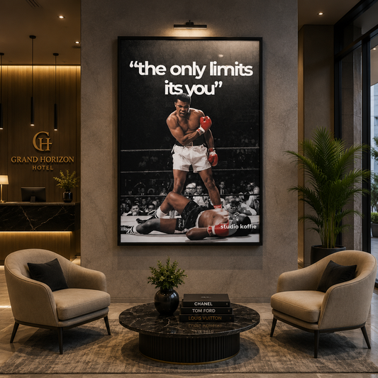 The Only Limits Are You Boxing Motivation Wall Art Canvas Print