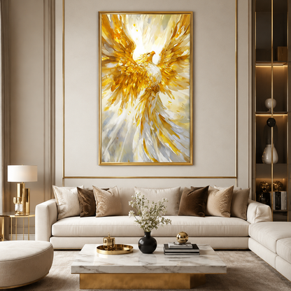 Phoenix Vastu Wall Art Symbolic Artwork for Modern Interiors