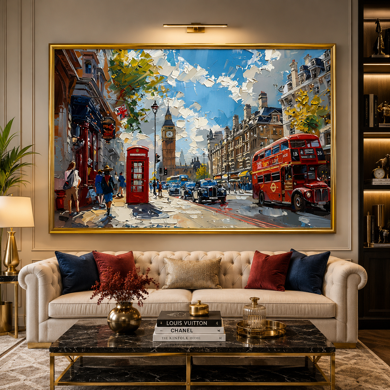 London City Street Canvas Wall Art