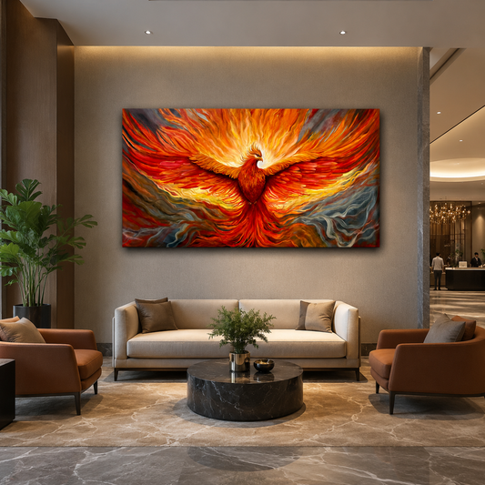 Phoenix Vastu Painting Elegant Canvas Art for Home and Office