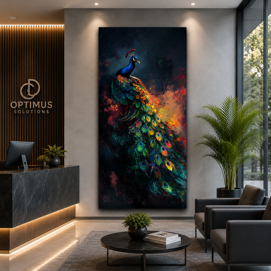 Peacock Wall Art Canvas