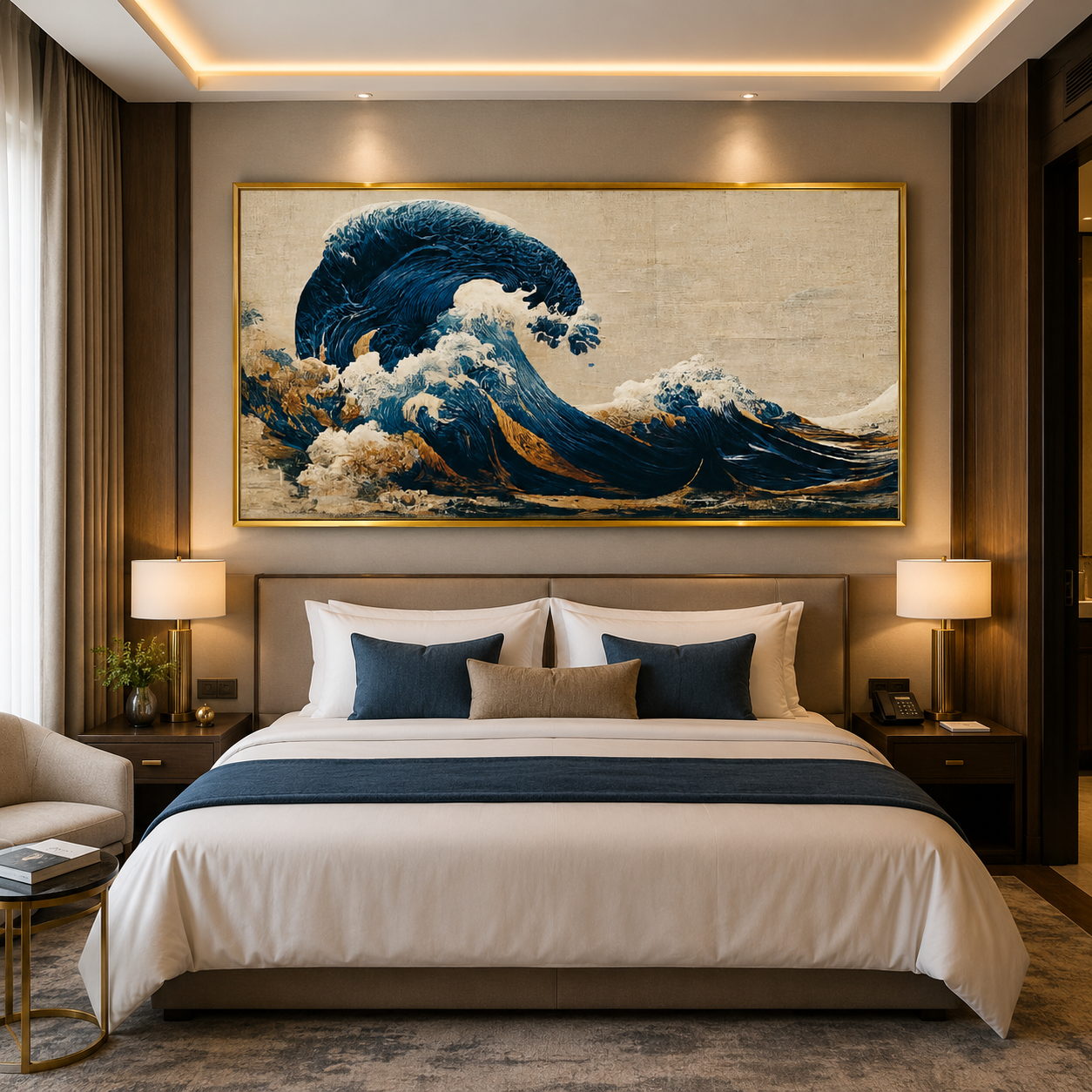 Majestic Ocean Wave Canvas Wall Art Painting For Home Decor
